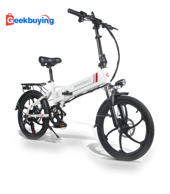 20 Inch Portable Folding Electric Bike 10Ah Battery Shimano 7 speed Smart Moped Bicycle — Electric Self-Balancing Scooters, SAMEBIKE