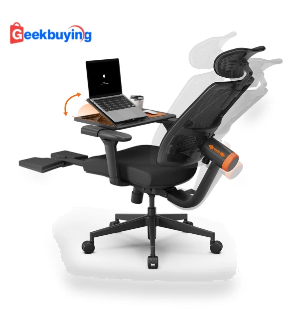 Ergonomic Chair with Footrest and Detachable Workstation — Office, NEWTRAL