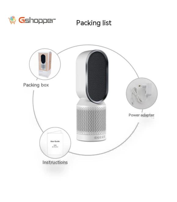 Intelligent Desktop Air Purifier with Negative Ion Technology — Air Ionizers