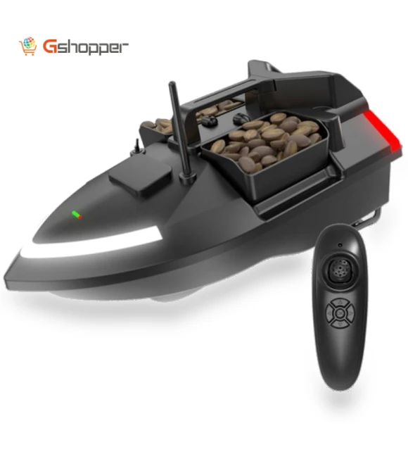 Intelligent 3 Hoppers Fixed-point Nesting RC Carp Fishing Bait Boat With Dual Motor — Fishfinders, Flytec