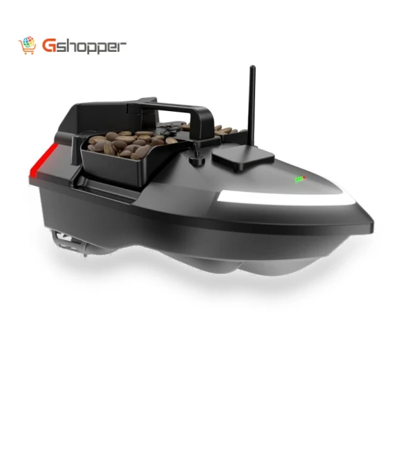 Intelligent 3 Hoppers Fixed-point Nesting RC Carp Fishing Bait Boat With Dual Motor — Fishfinders, Flytec