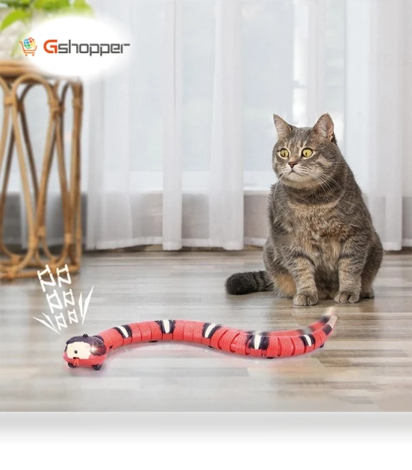 Smart Sensing Snake Electron Interactive Cat Toy — Interactive Animal Companions