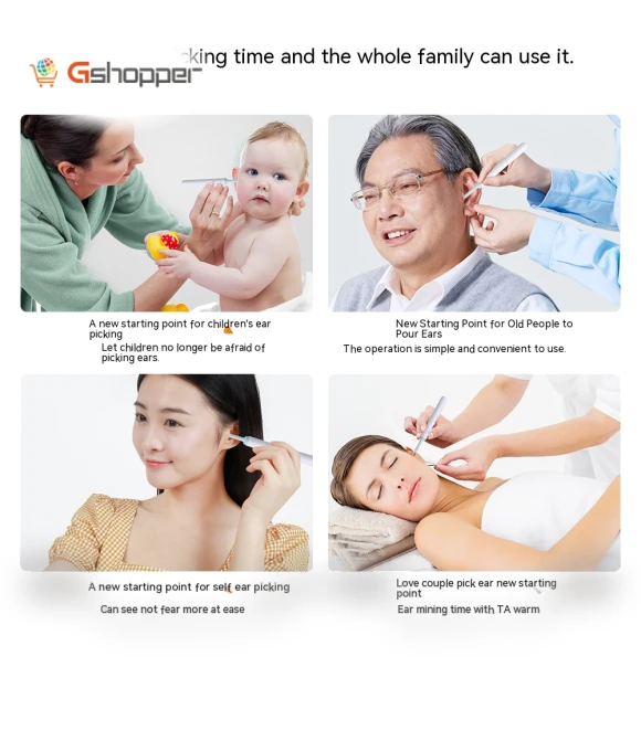 Smart Visual Ear Scoop Endoscope with WiFi — Syringes