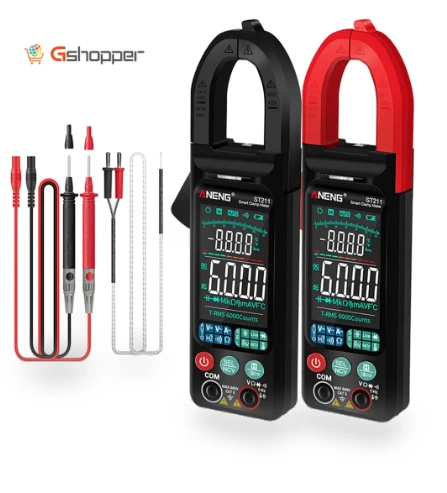Digital Clamp-On Current Multimeter 6000 Counts True RMS Large Color Display — Electrical Testers, ANENG