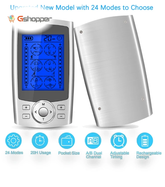 Digital Electronic Pulse Massager with 24 Modes — Back Relief Solutions