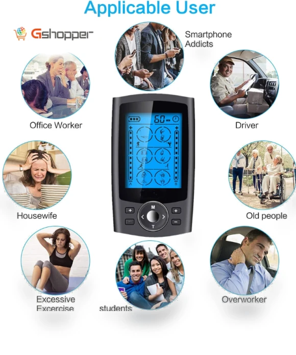 Digital Electronic Pulse Massager with 24 Modes — Back Relief Solutions