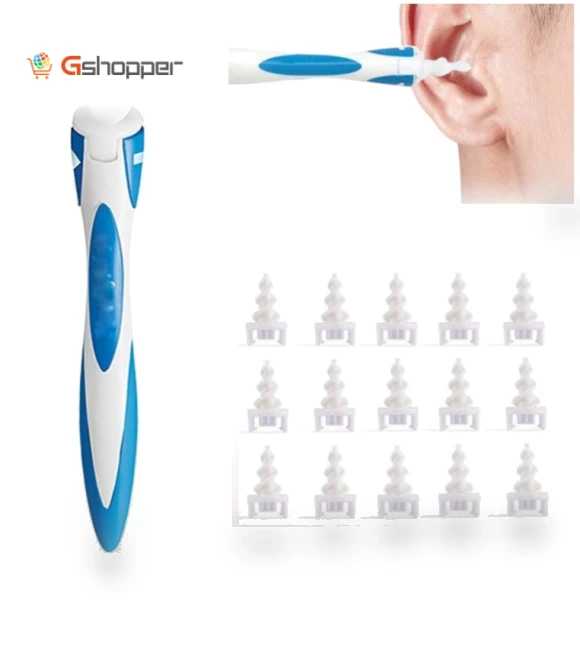 Smart Swab Ear Cleaner with 15 Replacement Parts — Syringes