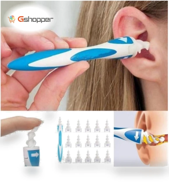 Smart Swab Ear Cleaner with 15 Replacement Parts — Syringes