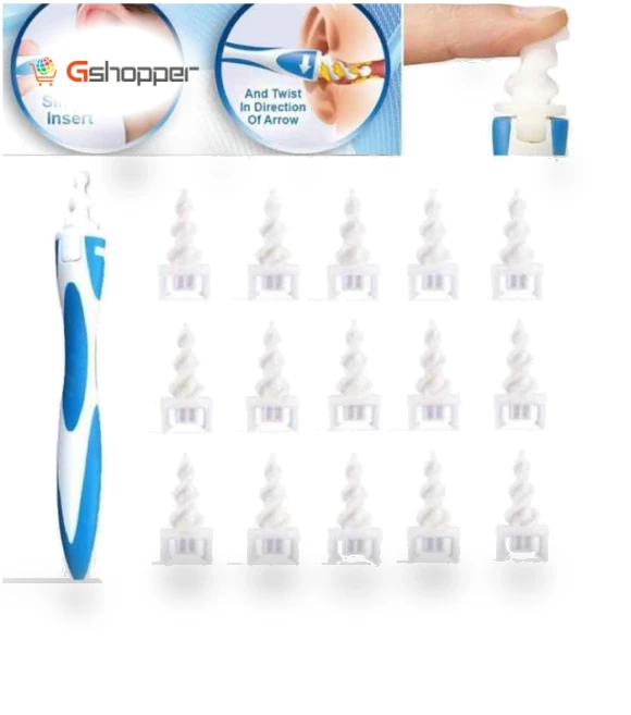 Smart Swab Ear Cleaner with 15 Replacement Parts — Syringes