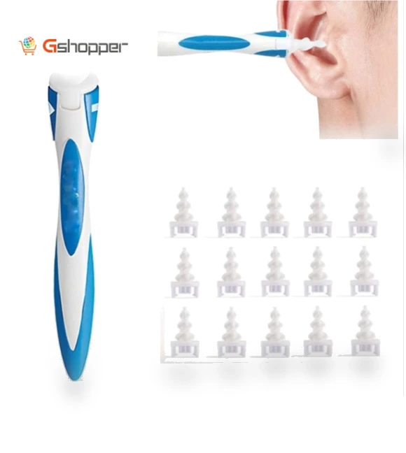 Smart Swab Ear Suction Cleaner with 15 Replacements — Syringes, Smart Swab