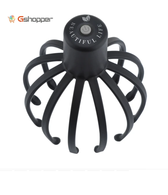 Electric Scalp Massager Multi Claw Vibration Decompression Stimulating Hair Scratcher — Head Relaxation Tools