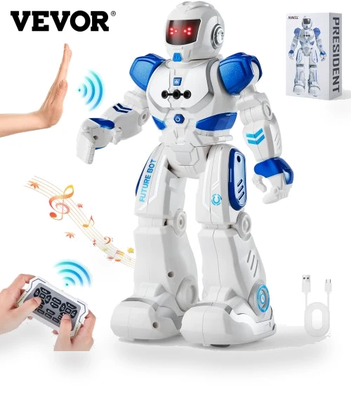 RC Robot Toy for Kids Talking Dancing Gesture Remote Control Programmable — Interactive Figures & Robots, VEVOR