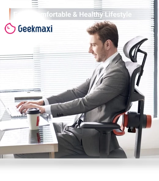 Ergonomic Chair with Adaptive Lower Back Support, Adjustable Armrest and Headrest — Desk Chairs, NEWTRAL