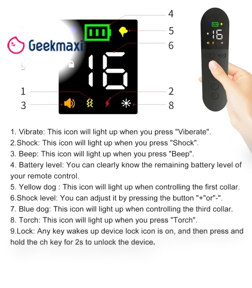 Intelligent Dog Training Device with Two-Color Light Design, Ultrasonic Dog Training, IPX7 Waterproof — Anti-Bark Training Devices, NONAME