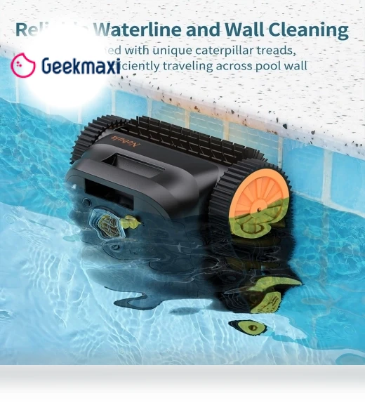 Cordless Robotic Pool Cleaner with Smart Navigation — Automated Pool Maintenance, CoasTeering