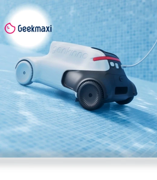 Robot Pool Vacuum with 2500GPH Suction Power and Smart Navigation — Smart Cleaning Robots, Genkinno