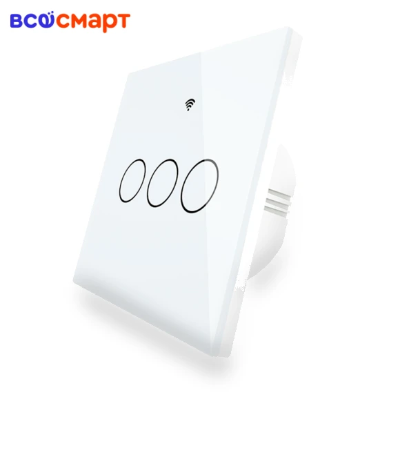 Smart Switch Sensor without Grounding, Zigbee, 3 Buttons, 100-240V — Dimmer Switches, MOES
