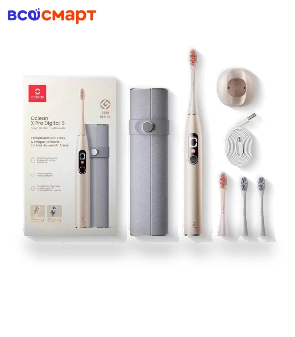 Electric Toothbrush Kit with Digital Display and Multiple Brush Heads — Traditional Toothbrushes, Oclean