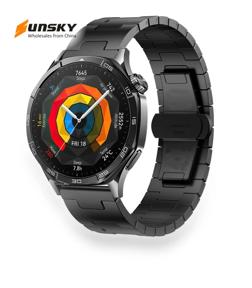 H-shaped Butterfly Buckle Stainless Steel Watch Band — Bands