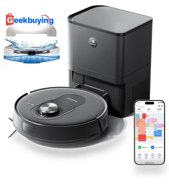 Robot Vacuum and Mop Combo with Self-emptying Station — Smart Cleaning Robots, Proscenic