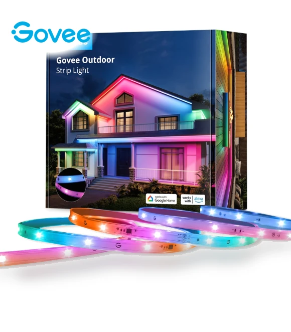 Wi-Fi RGBIC Outdoor Strip Lights — String Lights, Govee