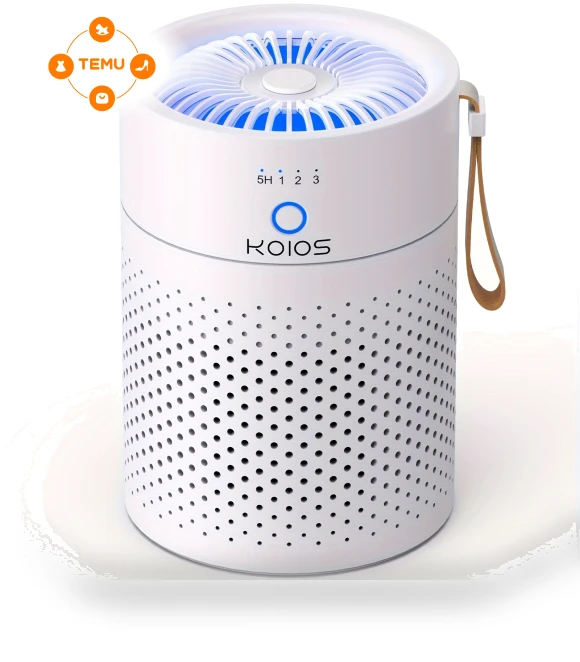 H13 Filter USB Air Purifier for Desktop — Brake Fluids, KOIOS
