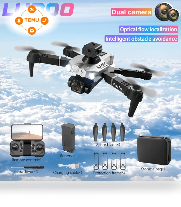Dual Camera Drone with 360° Obstacle Avoidance — Drones