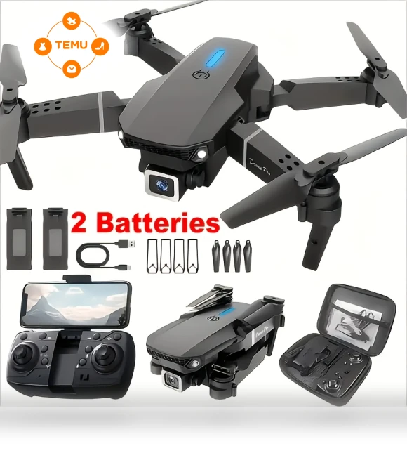 E88pro Dual Camera Drone with Foldable Design for Beginners — Drones