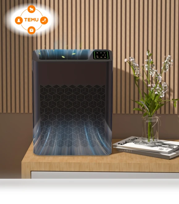 Large Room Air Purifier with Air Quality Sensor, Auto Mode, and Timer — Activated Carbon Air Purifiers