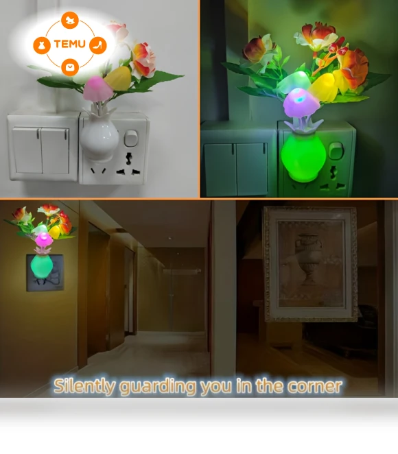 Smart Night Light Vase, Colorful LED Light for Room Decor — Night Lights