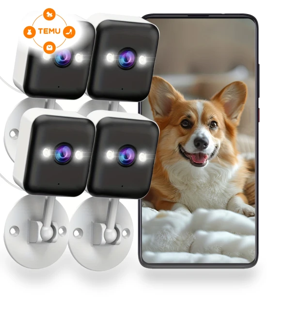 2MP Smart Indoor Surveillance Camera with 1080p HD and USB C Interface — Security Cameras