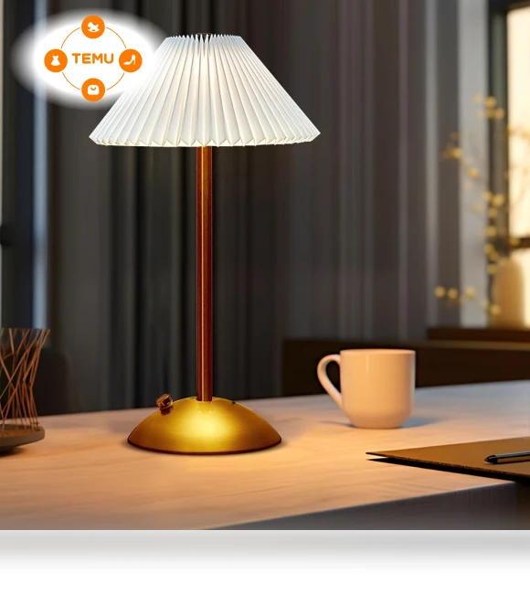 Portable LED Table Lamp with Touch Sensor, 3 Color Control, Rechargeable Desk Lamp — Reading Lights