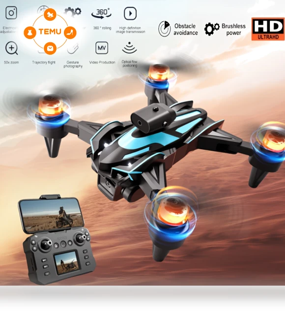 RC Drone with Dual Camera, 1080p Video, Infrared Obstacle Avoidance, App Control — Drones & UAV Technology