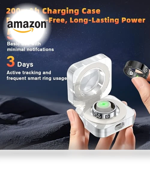 Smart Health Ring with LED Display - Fitness & Sleep Tracker — Smart Rings, Gwenland