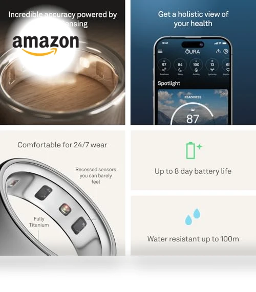 Oura Ring 4 Smart Ring - Sleep Tracking Wearable - Heart Rate - Fitness Tracker — Smart Rings, Oura