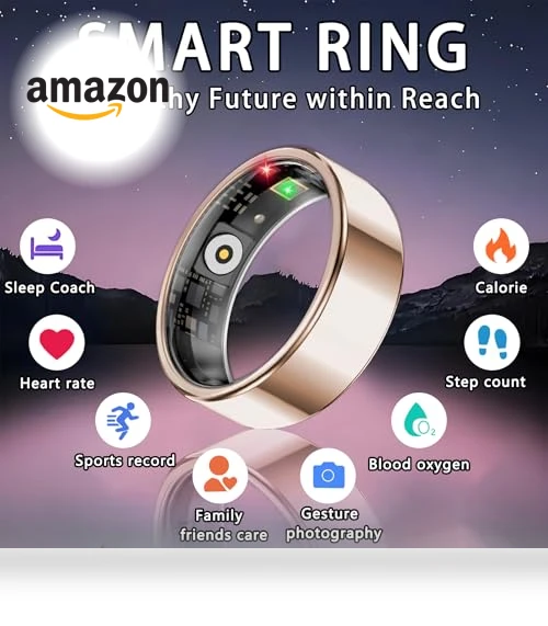 Smart Ring with Health Tracking, Sleep Monitor, Fitness Tracker — Smart Rings, Amwentu