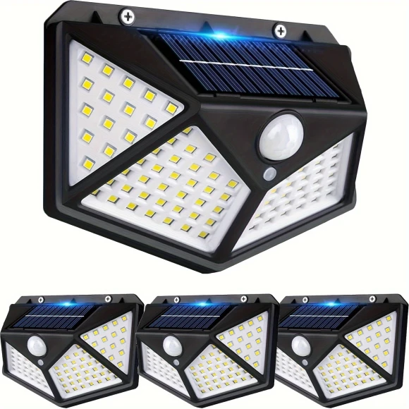 LED Solar Wall Light with Motion Sensor, 2 Packs