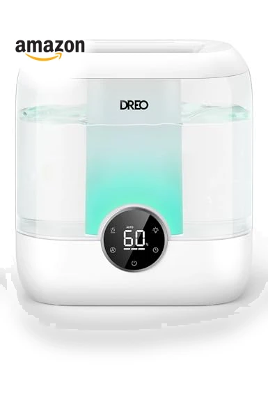 6L Top Fill Humidifier for Large Room, 60H Runtime, Ultra-Quiet Cool Mist — Air Moisturizers, Dreo