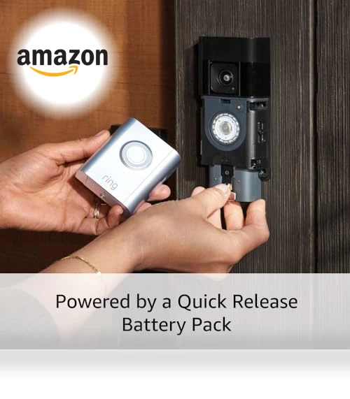 Battery Doorbell Pro with Two-Way Talk, 3D Motion Detection, 1536p HD+ Video — Smart Home Security, Ring