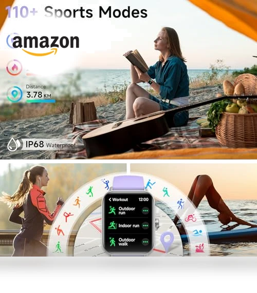 Smart Watch for Women with Alexa, Fitness Tracker, Heart Rate Monitor — Smartwatches, Hingso