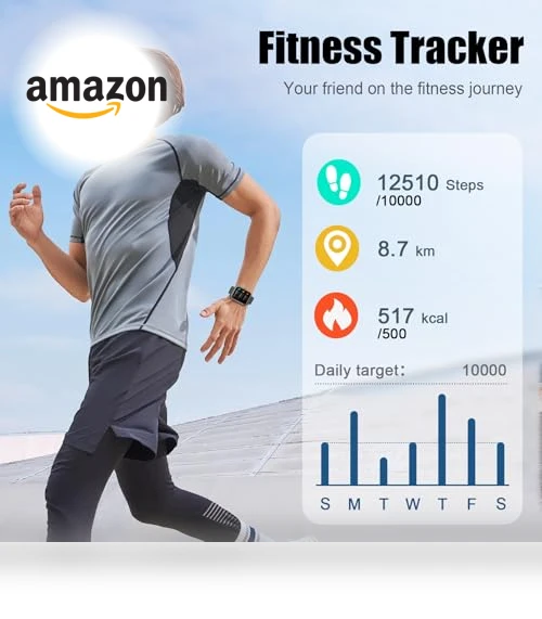 1.96" Fitness Tracker Smartwatch with Heart Rate Monitor — Smartwatches, Coucur