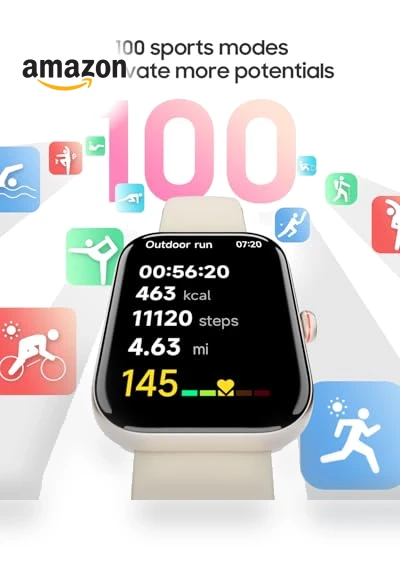 Smart Watch for Women with Alexa, Fitness Tracker, Heart Rate Monitor — Smartwatches, TOOBUR