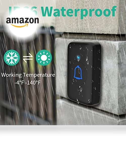 Wireless Doorbell with 56 Chimes, IP66 Waterproof, 1000ft Range — Kits, LetsWill