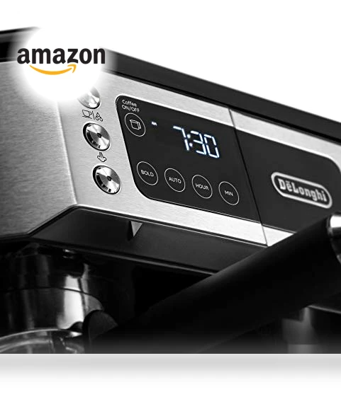 All-in-One Combination Coffee Maker & Espresso Machine with Adjustable Milk Frother — Coffee & Espresso Combos, De'Longhi