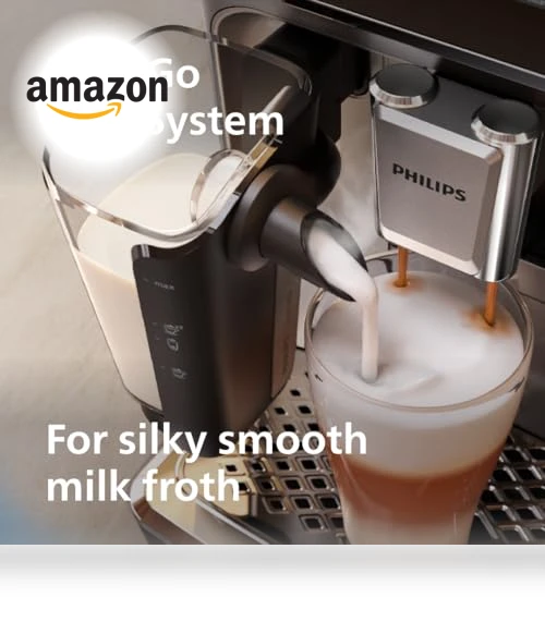 Fully Automatic Espresso Machine with LatteGo Milk System — Coffee & Espresso Combos, Philips