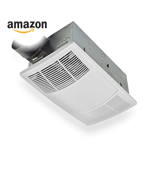 PowerHeat Bathroom Exhaust Fan with Heater and LED Light, 80 CFM — Ceiling Fan Lighting Solutions, Broan-NuTone
