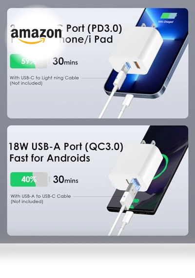 Fast Charging Multiport USB C Charger Block 4 Pack — Charging Solutions, Shenzhen FuErBo Technology Co., Ltd