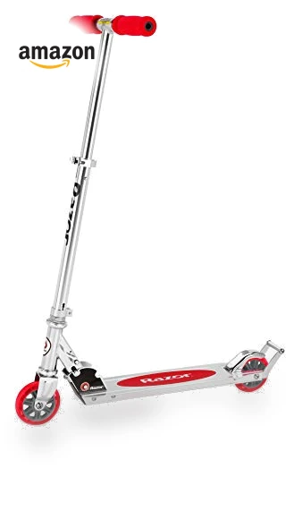 Kick Scooter for Kids with Wheelie Bar - Lightweight, Foldable, Adjustable Handlebars — Push Scooters, Razor