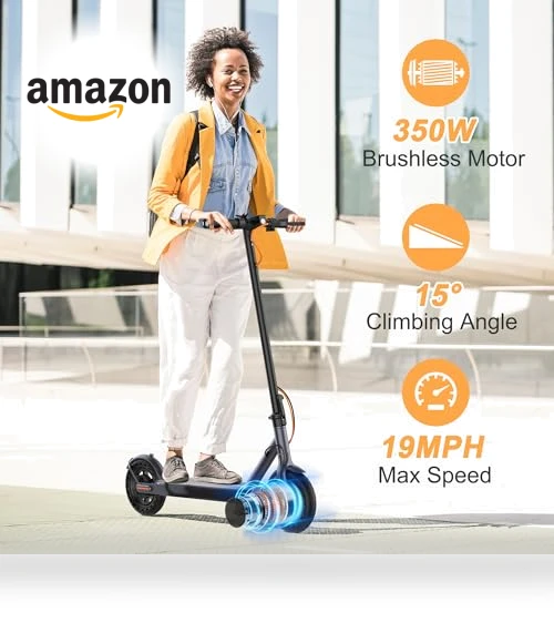 Electric Scooter with Powerful Motor, Long Range, and Cruise Control — Electric Self-Balancing Scooters, VOLPAM