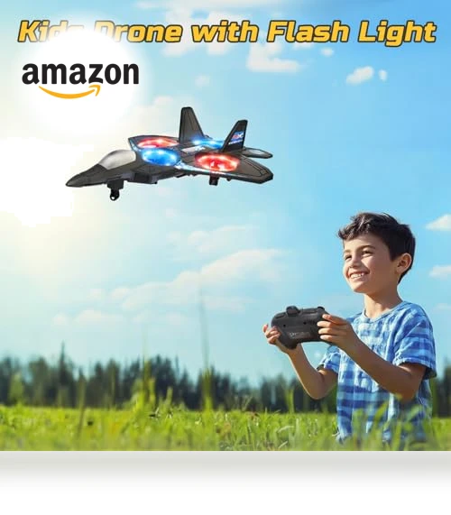 Foam RC Airplane Drone for Kids with Auto Hovering and 360° Flip — Flying Toys, HOLYFUN